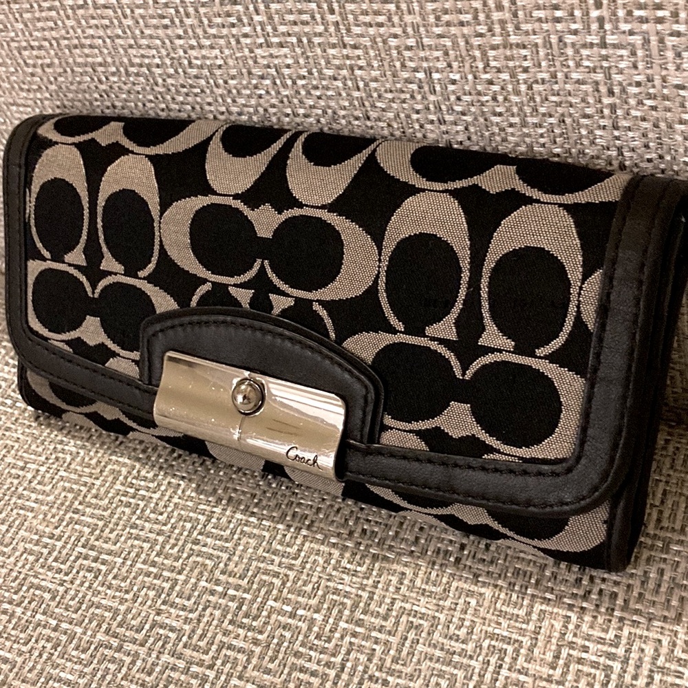 Black/Gray Coach Wallet